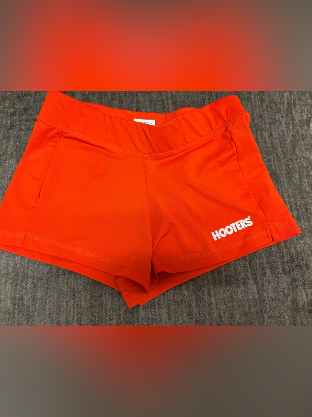 Authentic Hooters Orange Shorts XS